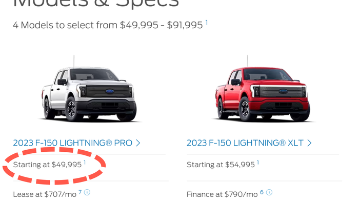 NextImg:Ford Slashes F-150 Lightning Truck Prices By Up To $10,000 As EV War Heats Up