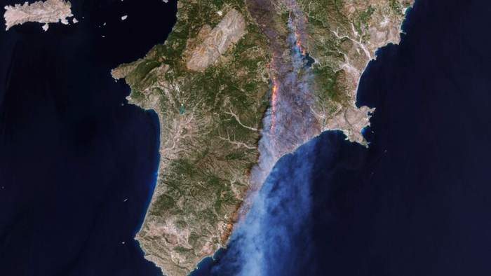 NextImg:Arson Or Climate Change? 19,000 Evacuated From Greek Island As Wildfires Rage
