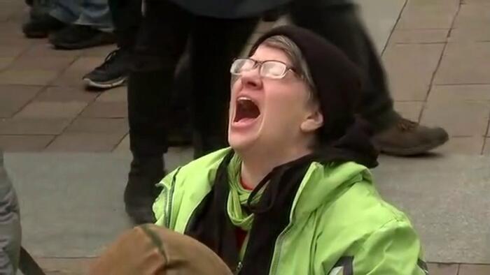 NextImg:Watch: Woke Demonstrators Protest Supreme Court Rulings With Bizarre Ritual