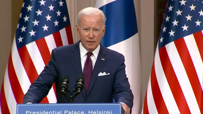 NextImg:Biden Loses Cool, Berates Female Finnish Journalist Over NATO 'Instability' Question