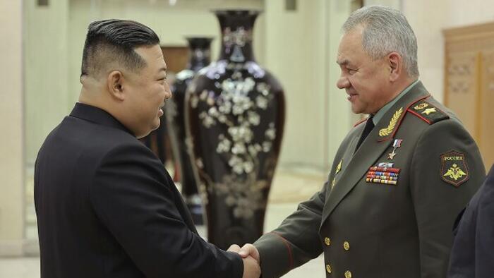 NextImg:Kim Jong-Un Shows Off 'Banned' Missile Arsenal To Russian Defense Chief Shoigu