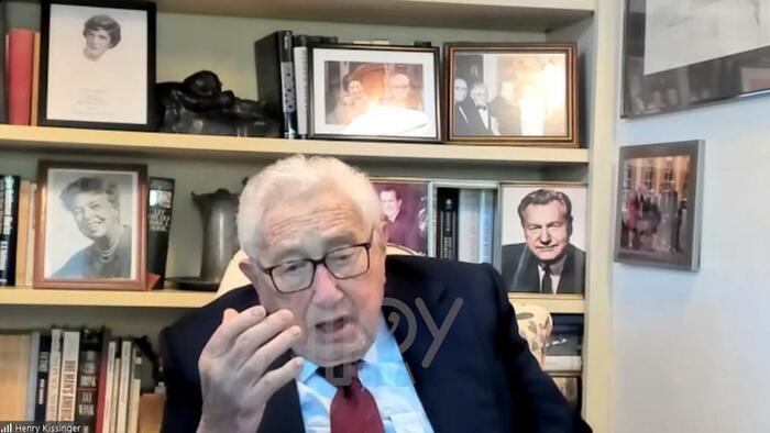 NextImg:Watch: Russian Pranksters Posing As Zelensky Dupe Kissinger