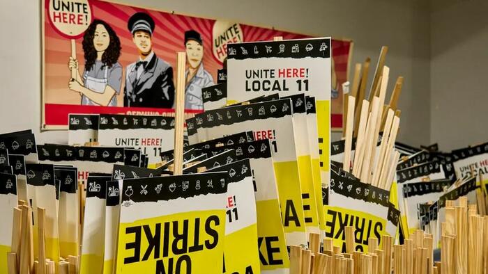 NextImg:Thousands Of SoCal Hotel Workers Go On Strike