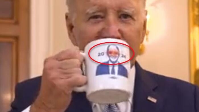 NextImg:'Is This A Bitcoin Ad?' Joe Biden Unknowingly Touts BTC In Coffee-Mug Clip