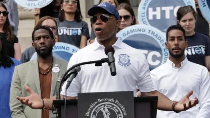 NextImg:NYC Mayor Calls On Biden Admin To Expedite Work Permits For Illegal Immigrants