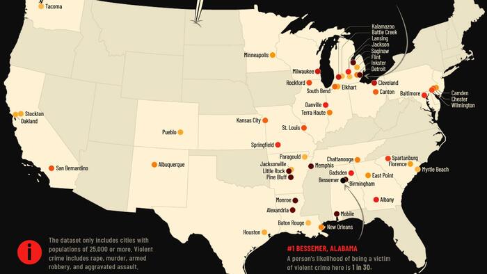 NextImg:These Are The Most Dangerous Cities In The US