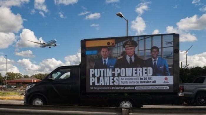 NextImg:UK Planes Are Still Running On Russian Jet Fuel, According To New British Ad Campaign
