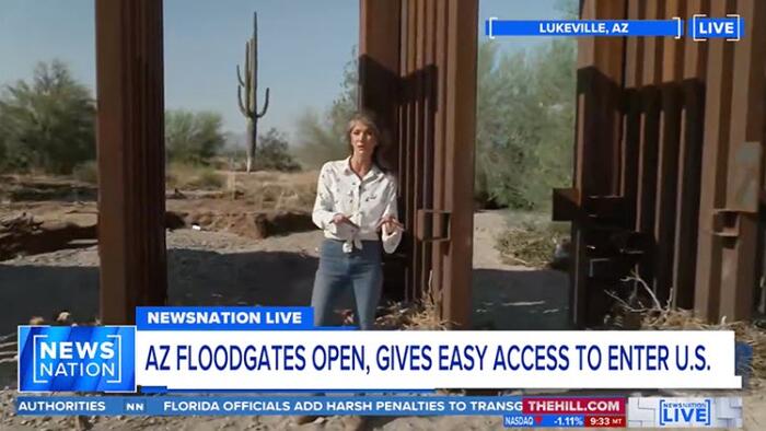 NextImg:Watch: The Southern Border Is Literally Wide Open