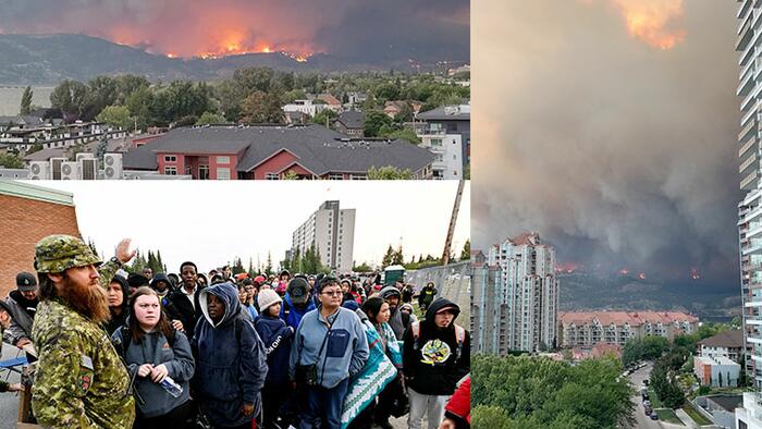 NextImg:Canada's Fourth Largest Emergency Evacuation Underway As Wildfires Spread