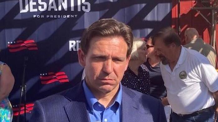 NextImg:DeSantis Vows To Start "Slitting Throats" Of Deep State On Day 1 As President