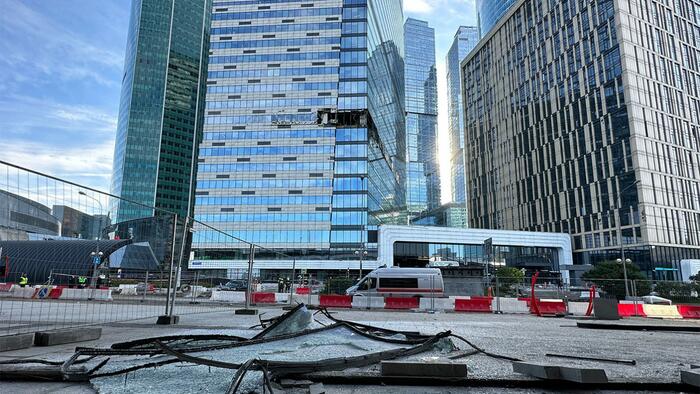 NextImg:Ukraine Escalating War Into Moscow With 2nd Drone Strike On Skyscraper Housing Government Ministries