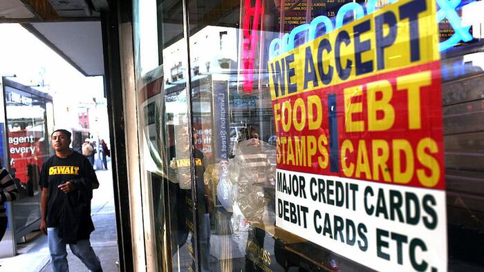 NextImg:'Bidenomics' Fail: Food Stamp Bonanza Sends Grocery Bills Soaring 15%, Study Finds