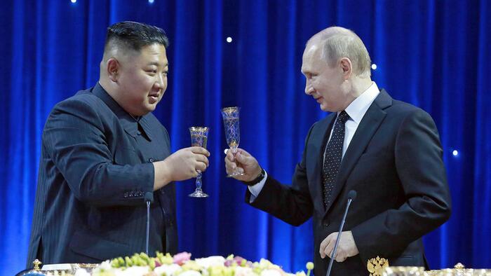 NextImg:Russia, North Korea 'Actively Advancing' Arms Deal For Ukraine War: White House