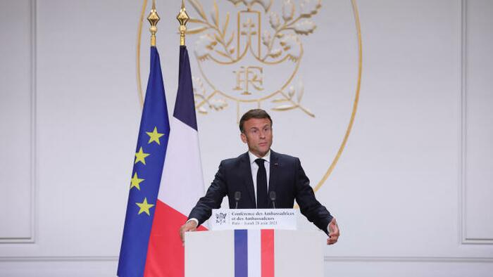 NextImg:France Ready To Support Military Action In Niger, Won't Pull Ambassador: Macron