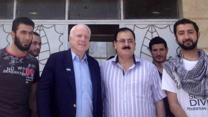 NextImg:Congress Members Visit Al-Qaeda Held Northwest Syria In 1st Since Infamous McCain Photo