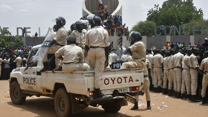 NextImg:Niger's Junta Closes Airspace, Bolsters Troops In Capital, Citing Invasion Threat