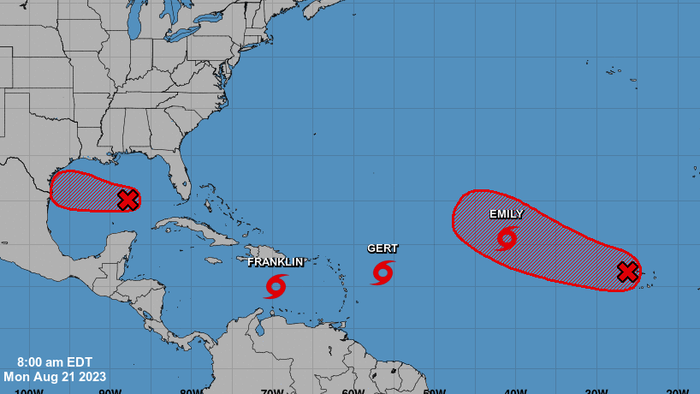 NextImg:Atlantic Comes Alive: NHC Tracks Not One, Not Two, But Five Tropical Systems