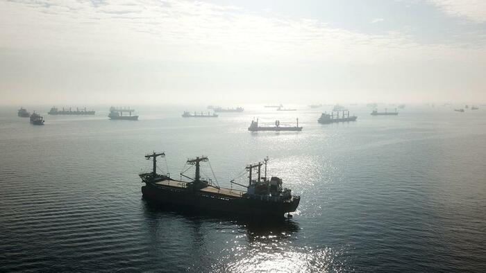 NextImg:Russian Warship Fires Warning Shots At Cargo Vessel Seeking Ukraine Port Entry