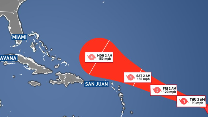 NextImg:Tropical Storm Lee To Become Major Hurricane, Threatens US East Coast