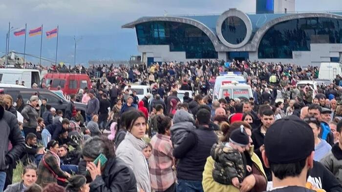 NextImg:Thousands Of Armenians Rush To Airport, Fearing Genocide, As Ceasefire Announced In Nagorno-Karabakh