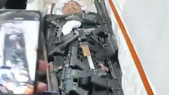 NextImg:Murdered Ecuadorian Cartel Boss Buried With "Hundreds" Of Pistols, Shotguns And Rifles
