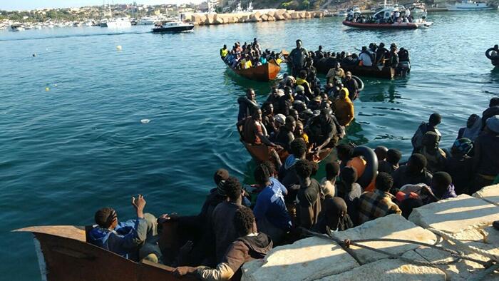 Watch: Tiny Italian Island Overwhelmed By 7,000 Migrants Arriving In Small Boats Within 24 Hours - Vimarsana News