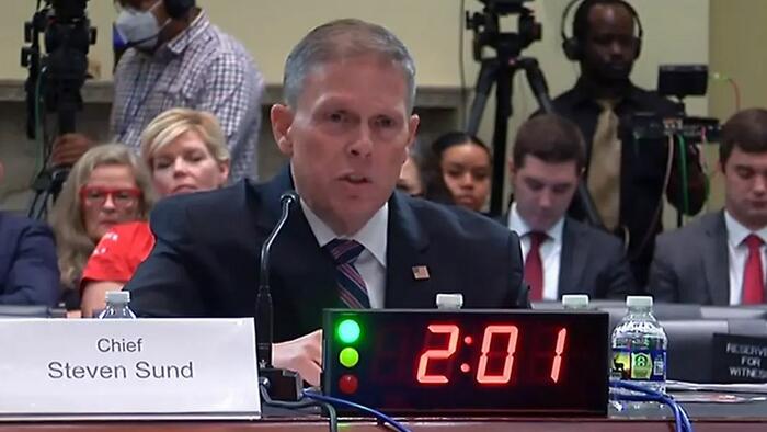 NextImg:National Guard Refused Before Jan. 6 Because 'Pelosi Will Never Go For It': Former Capitol Police Chief
