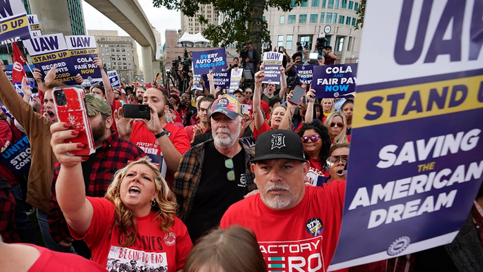 NextImg:The Permanent Strikes Continue: GM Joins Ford, Stellantis With Mass Layoffs As Result Of UAW Action