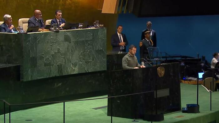 NextImg:Zelensky Seeks To Cancel Russia At UN, Asks Why "Russian Terrorists" Have A Place