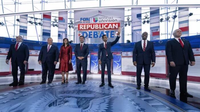 NextImg:RNC Threatens To Ban Ramaswamy, Christie From Next GOP Debate For 'Unsanctioned Dialogue'