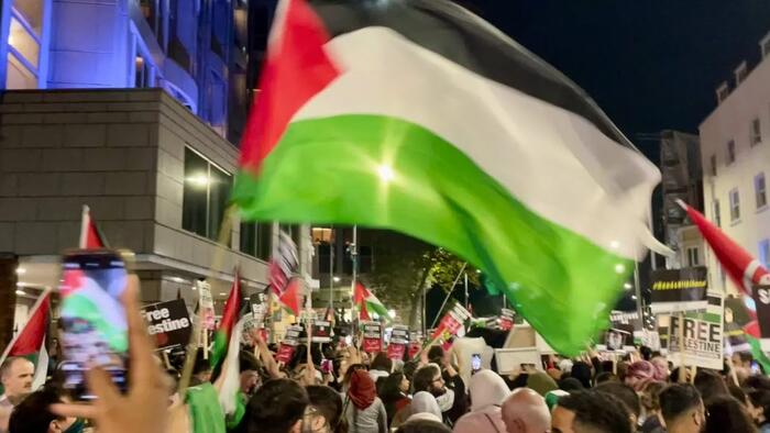 NextImg:'Supportive'-Waving Of Palestinian Flag Could Be A Criminal Offense, UK Home Secretary Warns