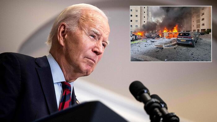 NextImg:Watch Live: Biden Delivers Remarks On Israel After US Approves $8BN Emergency Military Aid Package To Israel