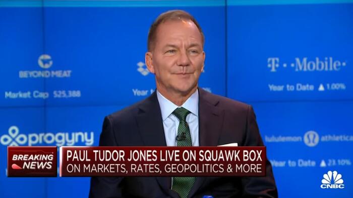 NextImg:Paul Tudor Jones: "You Could Get A World War Cascade Where Everyone Gets Involved... It's Hard To Like Stocks, I Like Bitcoin And Gold"