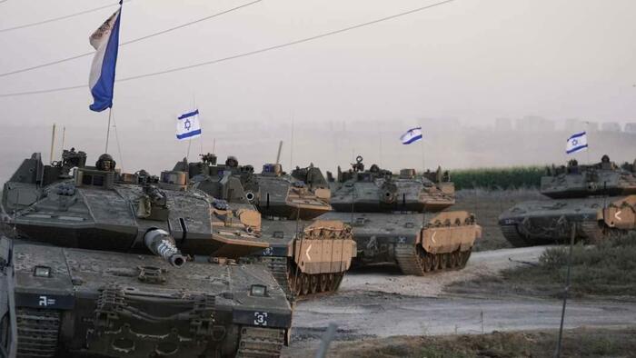 NextImg:Israel Amassing Fleets Of Tanks On Northern Border Of Gaza - Ground Invasion Appears Imminent