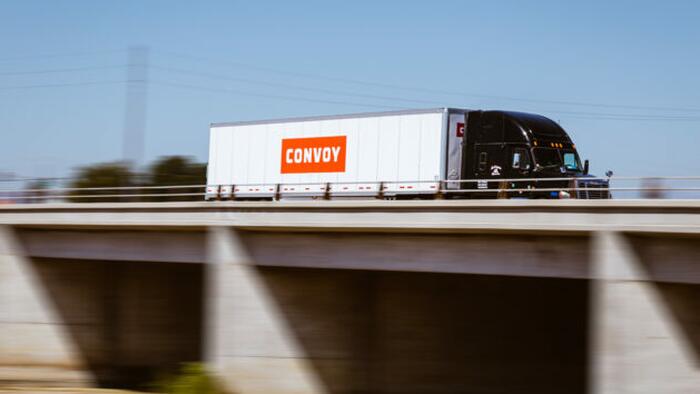 NextImg:Trucking Recession Deepens As Bezos, Gates-Backed Convoy Cancels All Shipments, Load Board Is Empty