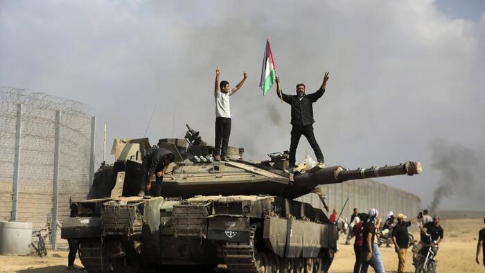 NextImg:Israel "In State Of War" With Hamas After Palestinian Militants Launch "Unprecedented" Incursion Into Israel