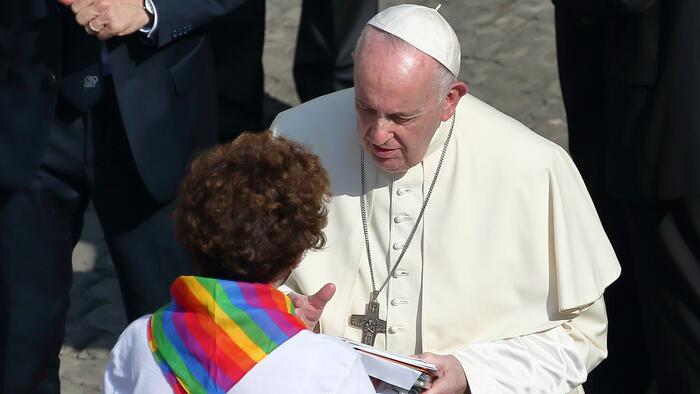 NextImg:Conservative Catholics Outraged, Confused After Pope Francis Letter On 'Blessing' Same-Sex Unions