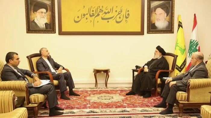 NextImg:Iran FM Meets Nasrallah, Threatens To Open Hezbollah War With Israel If 'Brutality' Against Gaza Doesn't Cease