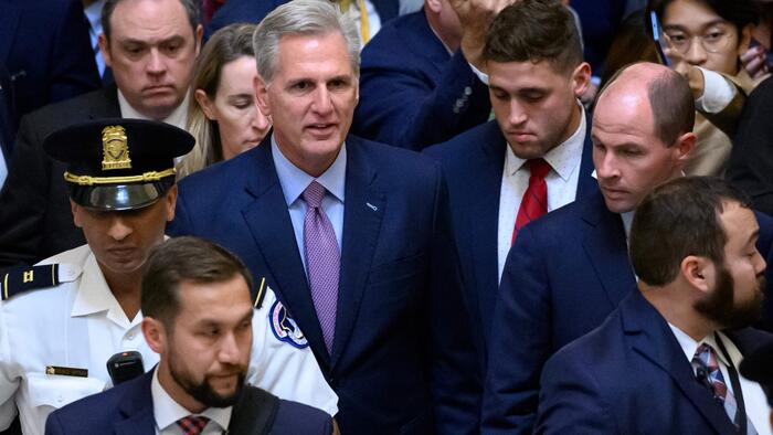 NextImg:Ukraine "Freaking Out" After McCarthy Ouster, Says It's "Hostage" To Washington Turmoil