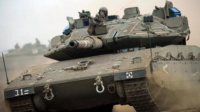 NextImg:Watch: Palestinians Use Drones To Attack And Cripple Israeli Tanks