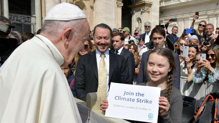 NextImg:Pope Francis In Greta-Style Rebuke Lambasts 'Climate Deniers' & Warns "Breaking Point" Coming