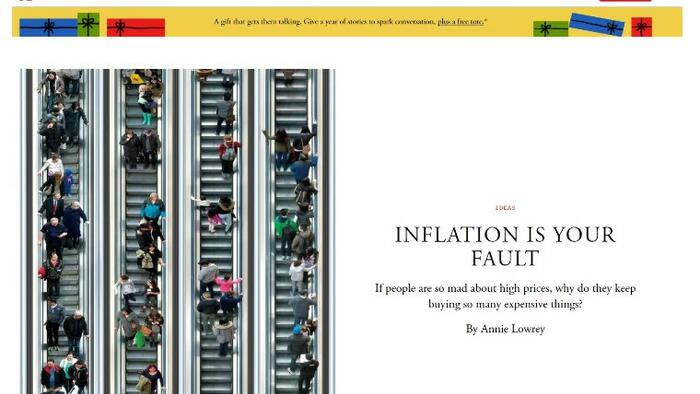 "Inflation Is Your Fault" And Other Self-Loathing Liberal Lies - Vimarsana News