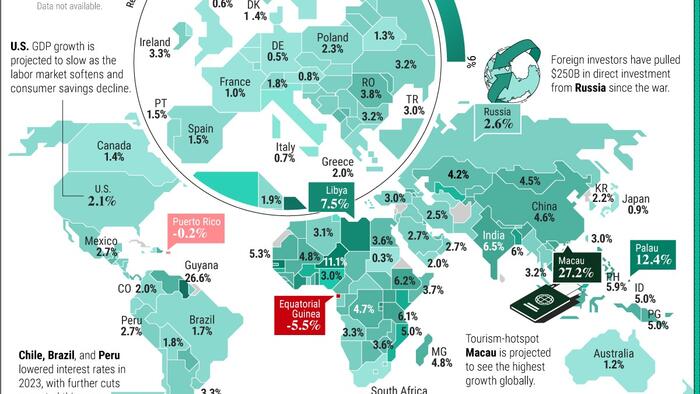 NextImg:Mapping Global GDP Growth Forecasts By Country In 2024