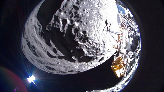 NextImg:Moon Lander "Tipped Over" On Touchdown, Sending Shares Of Intuitive Machines Crashing Late Friday