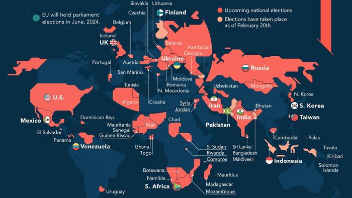 NextImg:Mapping All Of 2024's Global Elections