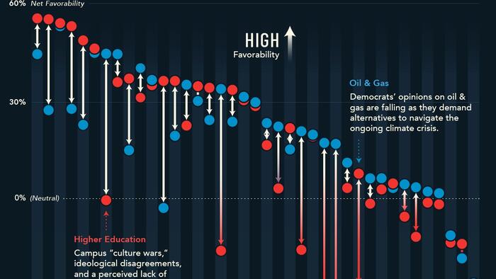 NextImg:How Do Democrats & Republicans Feel About Certain US Industries