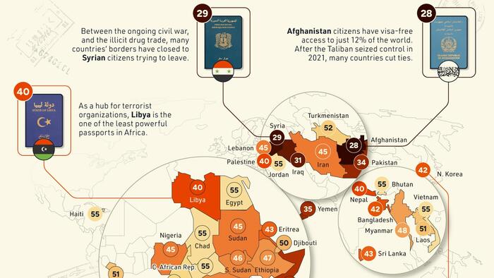 NextImg:These Are The World's Least Powerful Passports In 2024