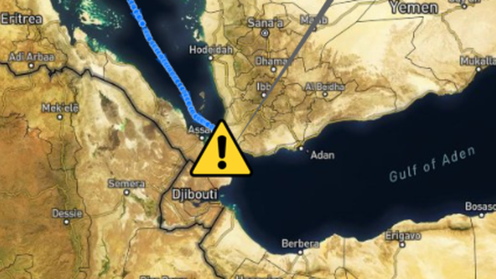 NextImg:Houthis Say "American Ship" Hit By Missiles In Red Sea