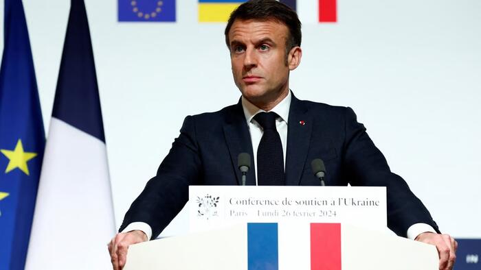 NextImg:Moscow Reacts To Macron Proposing European Boots On The Ground In Ukraine