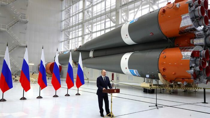 NextImg:Kremlin Calls Nuclear Space Weapon Story A 'Trick' To Get Biden's Ukraine Aid Passed